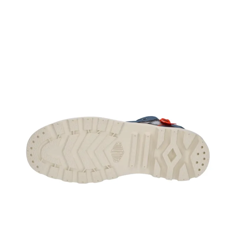 Palladium Pampa Cushioning, Wear Resistant High Top Casual Shoes Unisex Navy Blue-4
