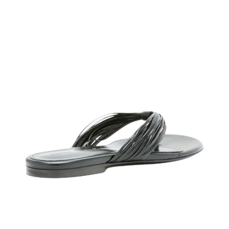 PROENZA SCHOULER Cable Flip Flops Women's Black-3