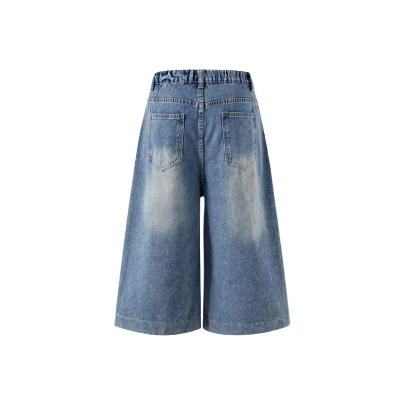 HLPT Denim Shorts Unisex Blue-1