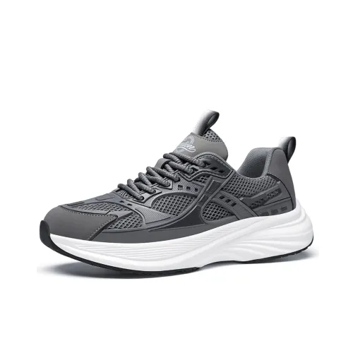 Tonlion Breathable Low Top Casual Shoes Men's Gray