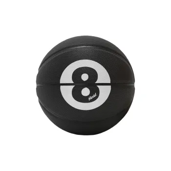NICEID Rubber Basketball Black Size 7 Standard Ball Street Training Competition Unisex