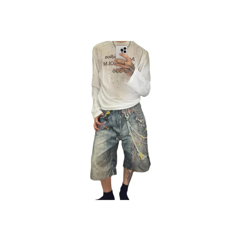 CORNILOT Denim Shorts Unisex Blue-0