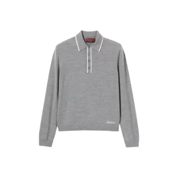 GUCCI Polo Shirts Men Gray