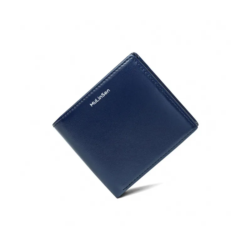 Mulinsen Top Grain Cow Leather Wallet Unisex Black/Blue/Brown-2