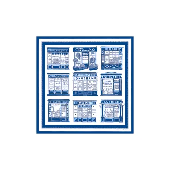 LONGCHAMP Les Artisans De Paris Printed Silk Scarf