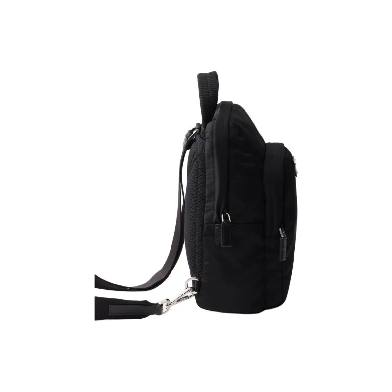 PRADA Re Nylon Recycled Nylon Backpack Unisex Black-3