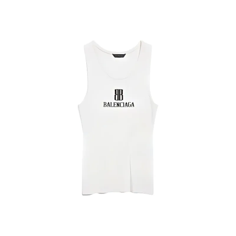 Balenciaga FW25 Tank Top Regular Fit Women's White-0