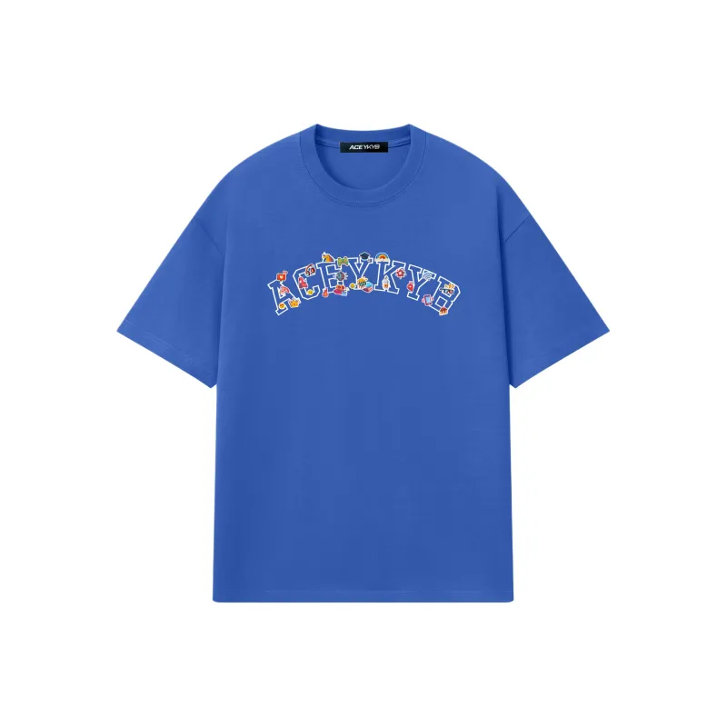 YK&YB T Shirts Unisex Royal Blue-0