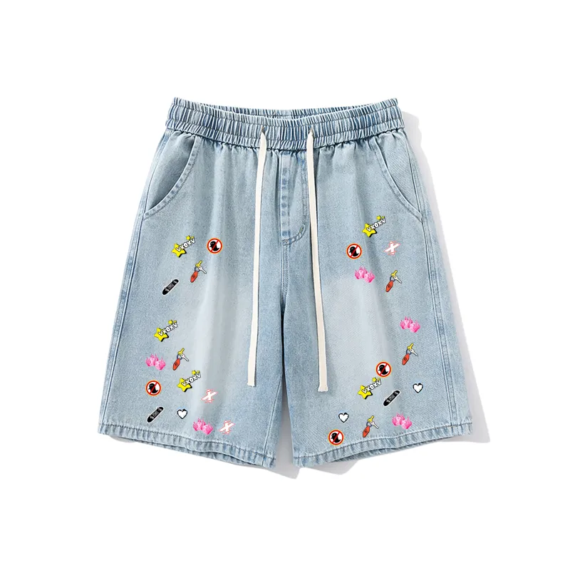 VXOXV Denim Shorts Unisex-4