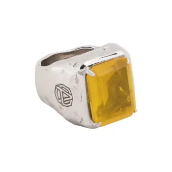 AMBUSH Gemstone Rings Unisex Silver
