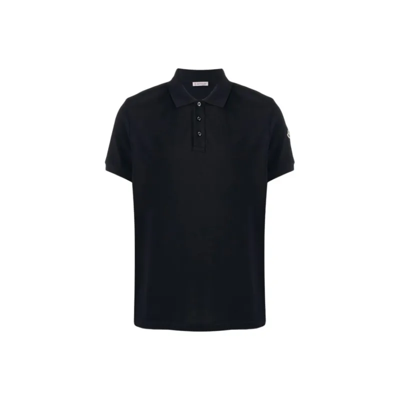 Moncler Polo Shirt Men's Marine Blue-0