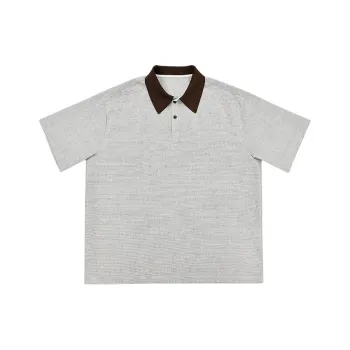 SINBOS T Shirts Men Gray Coffee