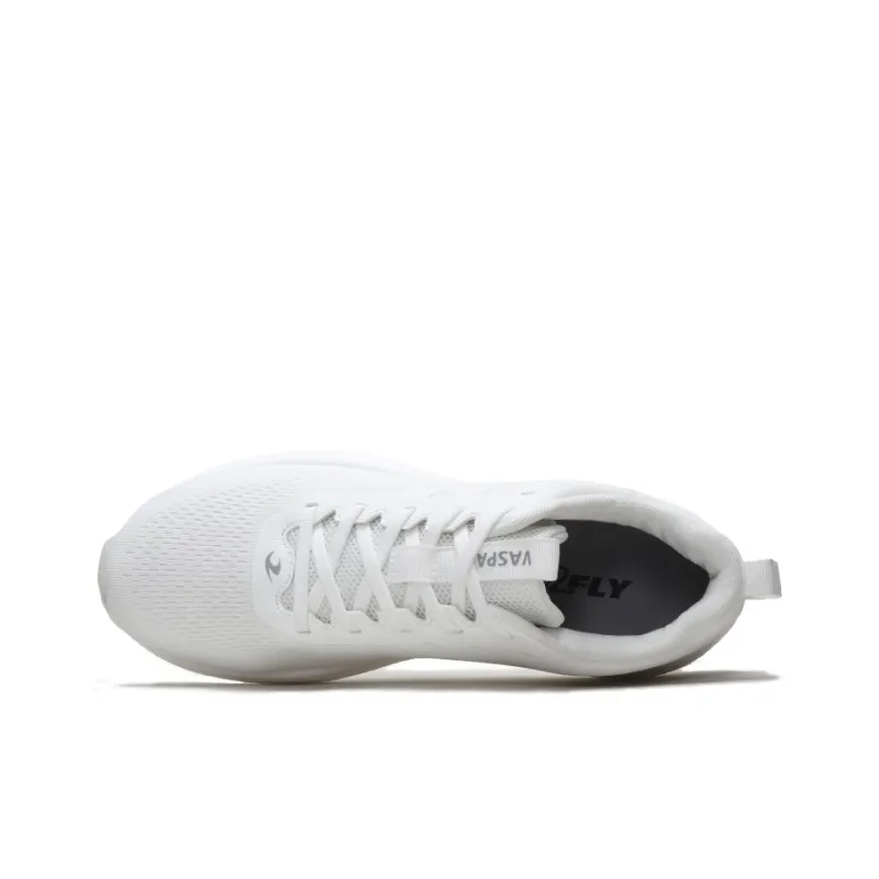 AVOCCO Running Shoes Unisex Low Top Crescent White/Thunder Black-2
