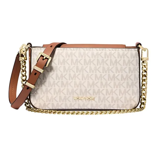 MICHAEL KORS Bryant Coated Canvas Crossbody Bag Shoulder Bag Small Size Women's Light Khaki