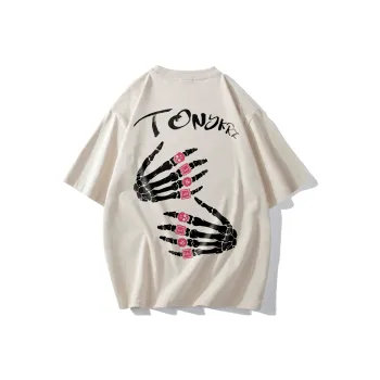 TONYKRZ T Shirts Unisex Light Beige Apricot