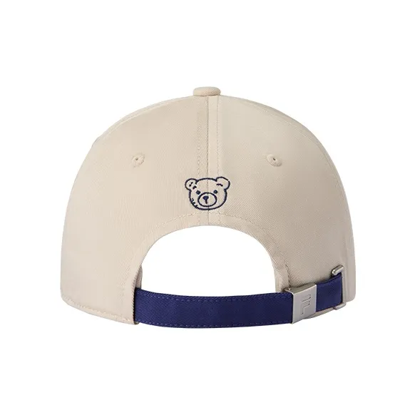 FILA FUSION Cotton Baseball Caps Unisex Light Heather Khaki/Hannibal Blue-2