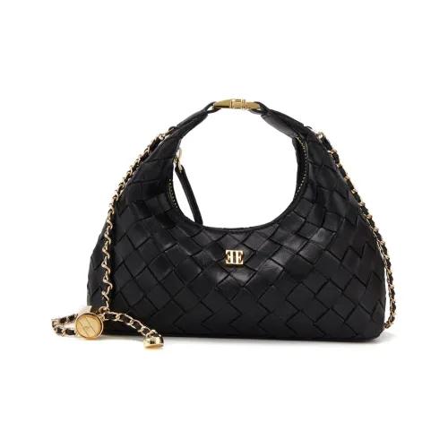 ELLE Synthetic Leather Shoulder Bag, Crossbody Bag, Handbag Women's Black/White/Light Yellow/Pink