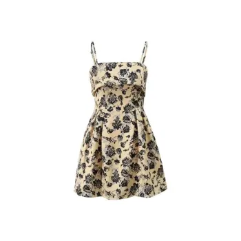 Mu Xiao Xin Slip Dresses Women's Yellow