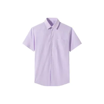 ARTSDON Shirts Men Lilac