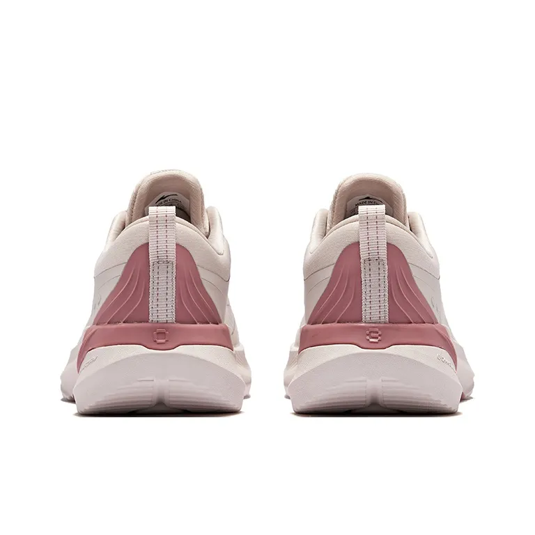 Erke Shock Absorbers Rebound Low Top City Commute Running Shoes Women's Painted Gray Lipstick-3