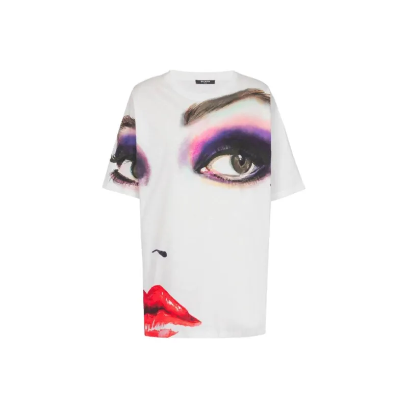 BALMAIN Face print T shirt-0