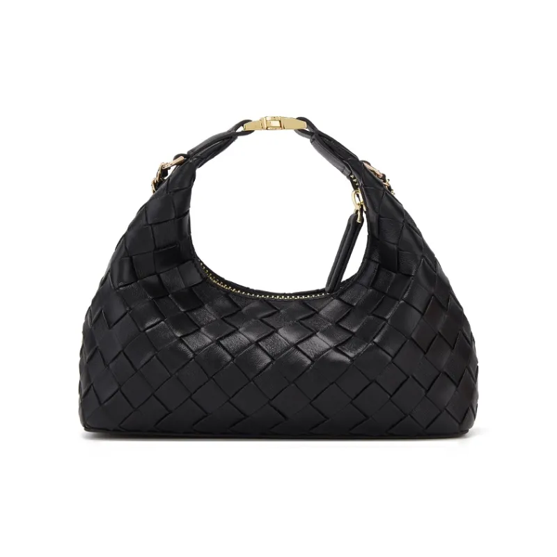 ELLE Synthetic Leather Shoulder Bag, Crossbody Bag, Handbag Women's Black/White/Light Yellow/Pink-2