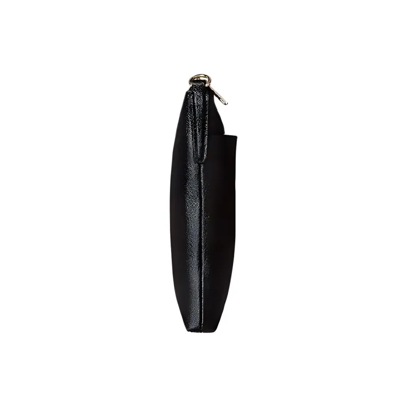 COACH Kitt Grain Leather Shoulder Bag Women's Black-2