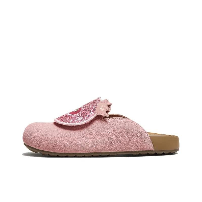 TATA Leather Patchwork Quiet Closed Toe Slippers Women's-4