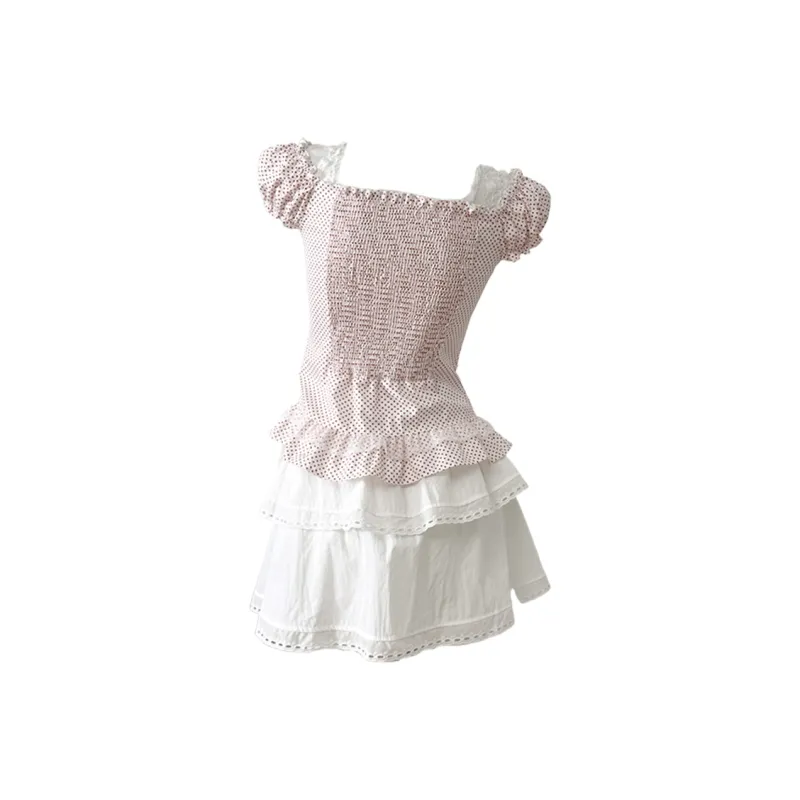 XUANSHU Two Piece Skirt Sets Women's-8