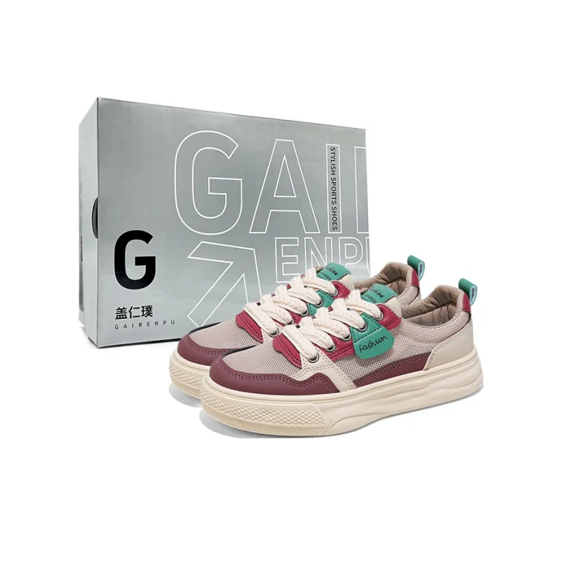 Gai Renpu Slip Resistant, Lightweight, And Breathable Low Top Skateboard Shoes Women's-5