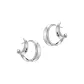Double Ring Earrings[Silver]1 Pair Eh-3584.ebA
