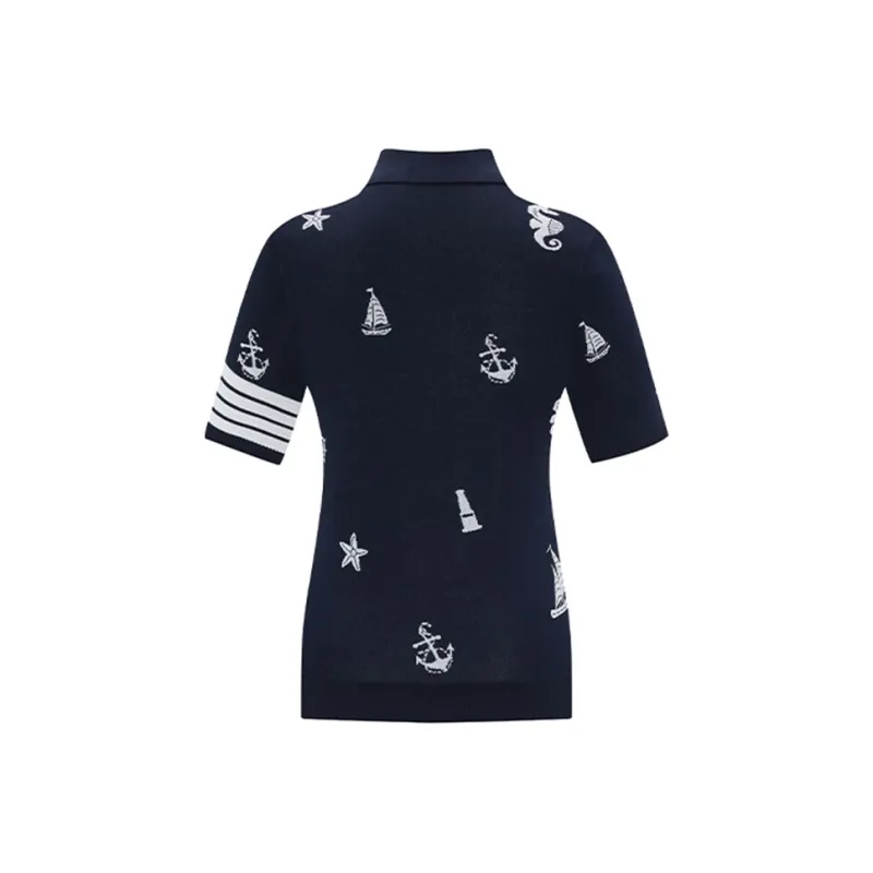 NAVIGARE Polo Shirts Women's Marine Blue-1