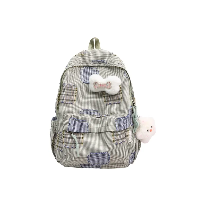Meow In The Grass Nylon Backpack Tubas Women's Multicolor-0