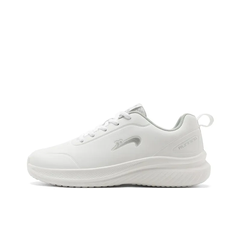 K bird Cushioning Abrasion Resistant Lightweight Low Top City Commute Running Shoes Women's White Gray-0