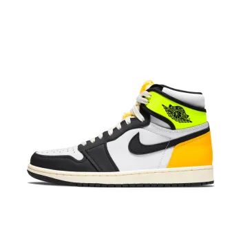 JORDAN 1 Retro High White Black Volt University Gold