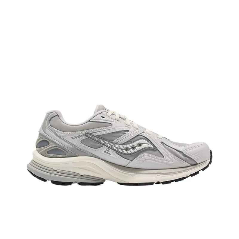Saucony Kinvara 4 Cushioning, Breathable, And Wide Coverage Low Top Casual Shoes Unisex Light Gray-1