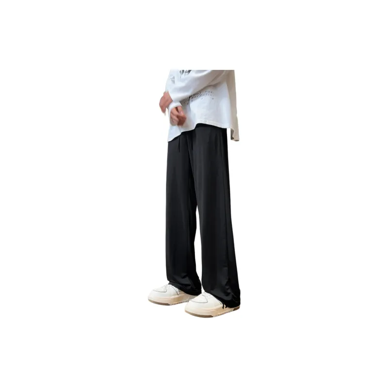 ZWWWZ Casual Pants Unisex Black-0