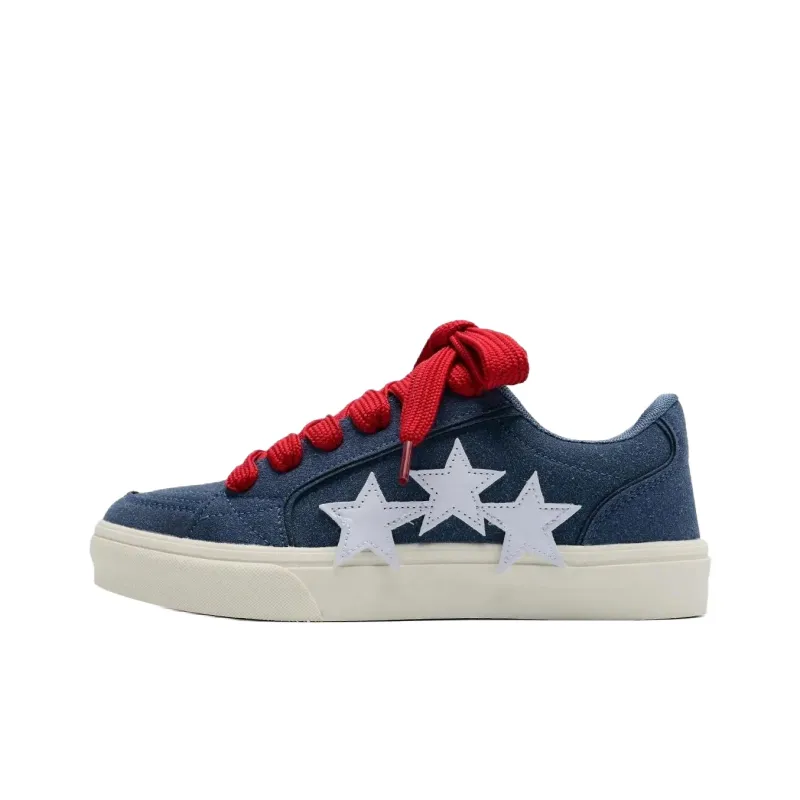 T628 Stars Puffy Shoes Slip Resistant, Abrasion Resistant, Lightweight Low Top Skateboard Shoes Unisex-90