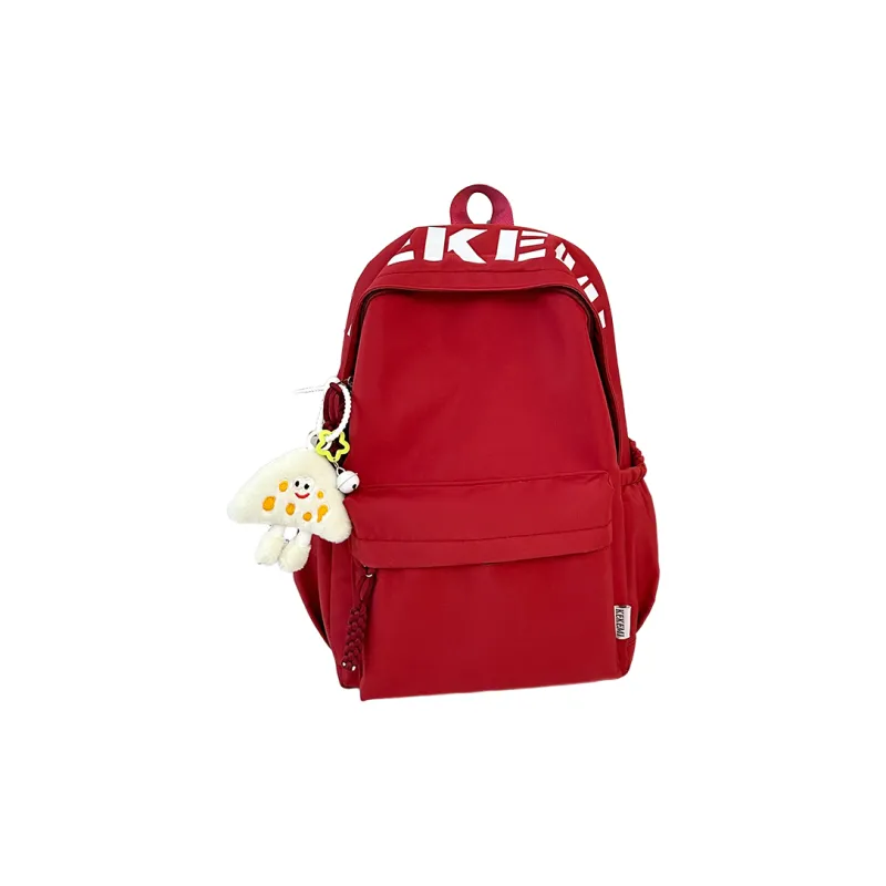 Wolfhorse Nylon Backpack Unisex Pink/Blue/White/Black/Yellow/Red-41