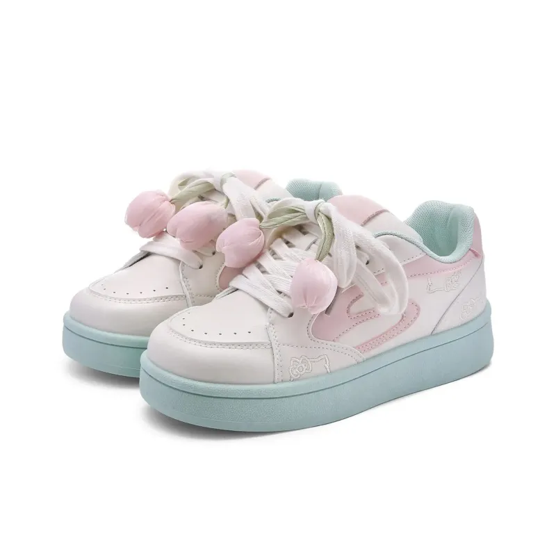 Fawn Miri Abrasion Resistant Low Top Skateboard Shoes Women's Green Grape-1