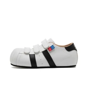 BBIMP Lightweight Height Increasing Low Top Skateboard Shoes Unisex White