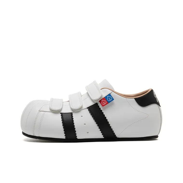 BBIMP Lightweight Height Increasing Low Top Skateboard Shoes Unisex White-0