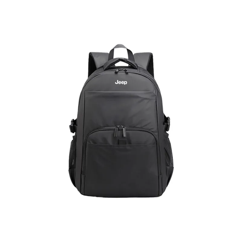 Jeep Nylon Backpack Men's Black/Gray/Dark Blue-0