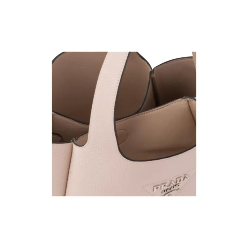 PRADA Calfskin Handbag Women's Lotus Pink-4