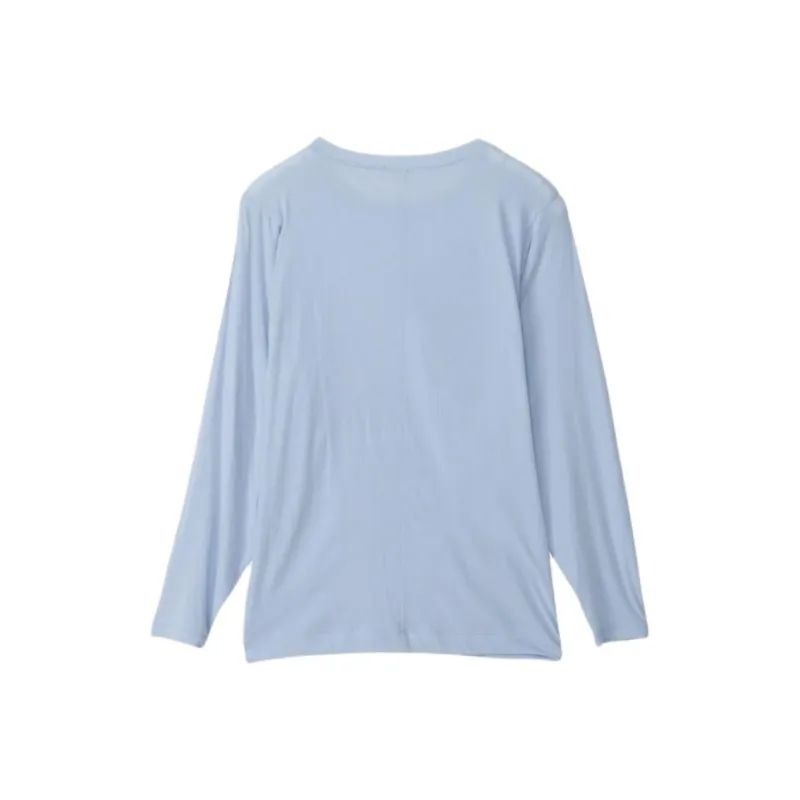 CINOH T Shirts Women's Sax Blue-1