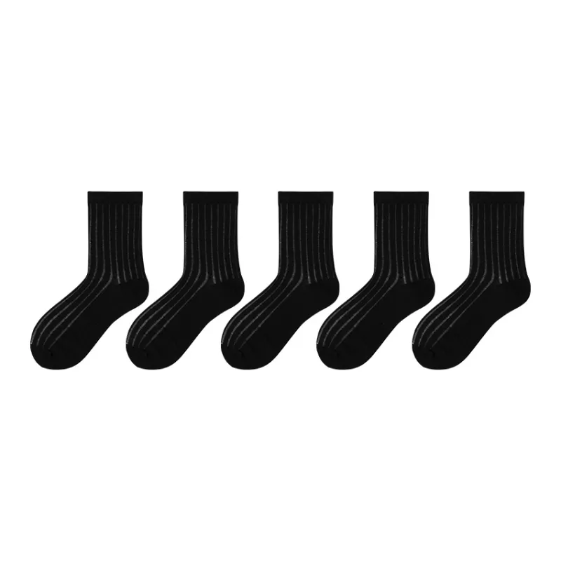 LIANGPU Mid Calf Socks Women's 5 Pack-1