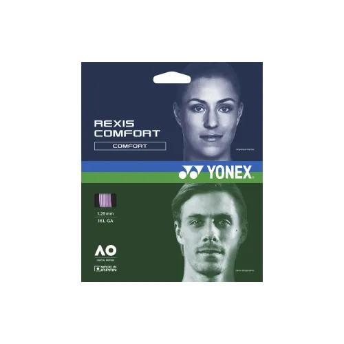 YONEX Tennis Racket Strings Polyester Unisex 12m*1.25mm Bright Orange Unisex 1.30mm*12m Pink