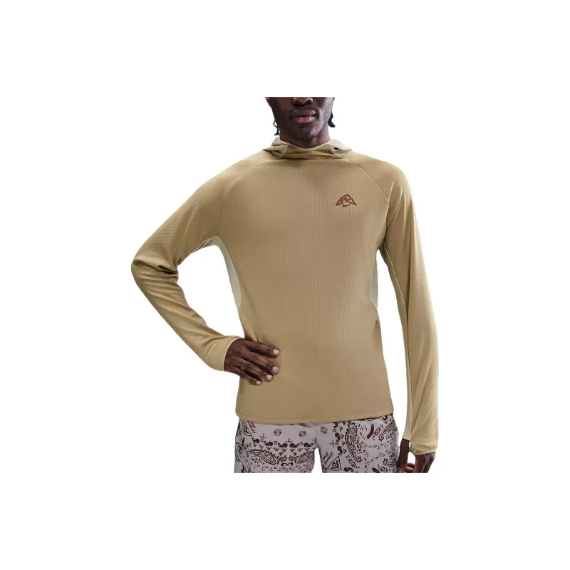 Nike Men's Dri FIT Uv Hooded Running Top-0