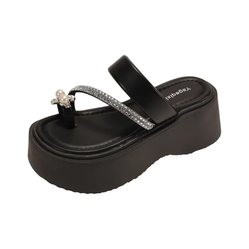 LXVB Slide Slippers Women's Black/Ecru