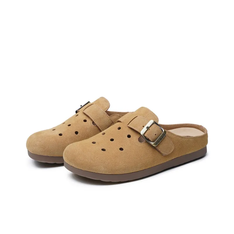 AOKANG Rubber Sole Slip Resistant Closed Toe Slippers Women's-2